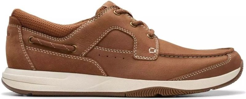 Clarks - Sailview Lace - Heren Veterschoen - Blauw - Nubuck