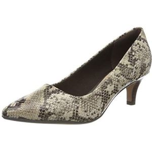 Clarks Dames Linvale Jerica Pumps, Grijs Taupe Snake Taupe Snake, 38 EU