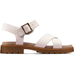 Clarks - Dames - Orinoco Strap - D - 1 - white leather - maat 6,5