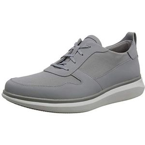 Clarks Un Globe sportsneakers voor heren, laag, Grau Grey Combi Grey Combi, 41 EU