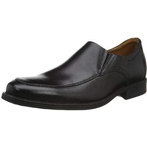 Clarks Whiddon Step Slipper voor heren, zwart leder, 41.5 EU