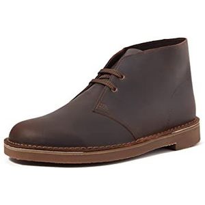 Clarks Desert Boot Bushacre 3 Chukka-laarzen voor heren, Dark Brown Lea, 45 EU