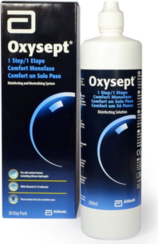Oxysept 1 Step [1x 300ml + 30 tabl + 1 lenshouder] - lenzenvloeistof