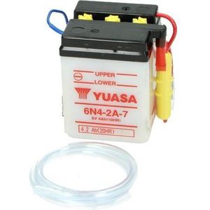 YUASA batterij 6N4-2A-7 open zonder Sauur