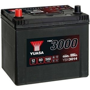 Yuasa Accu Ybx3014 60 Ah Chevrolet, Daewoo, Dodge, Honda, Hummer, Hyundai, Kia, Mazda, Mitsubishi, Nissan, Saab, Ssangyong, Subaru, Toyota Yuasa Ybx3014