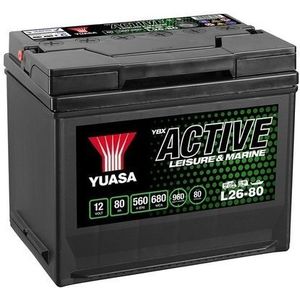 Yuasa - L26-80 - Accu - 80 Ah - 12 Volt - Met Handgreep