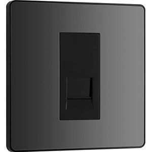 BG Evolve Zwart Chroom (zwart Ins) Single Master Telefoonaansluiting