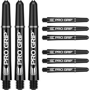 Target Pro Grip 3 Set Black - Dart Shafts Medium