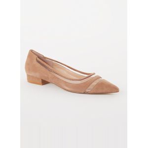 Dune London Hepburn ballerina van leer