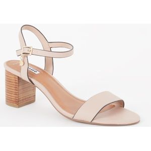 Dune London Wide Fit Jelly sandalette van leer