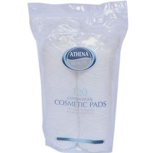 Athena Beauté - Katoenen Wattenschijfjes - 120 Stuks - 100% Katoen