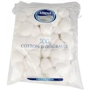 Athena Beauté - Katoenen Balletjes - Wattenschijfjes - 100 Stuks - 100% Katoen