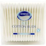 Athena Beauté - Wattenstaafjes - 200 Stuks - 100% Katoen - Papier
