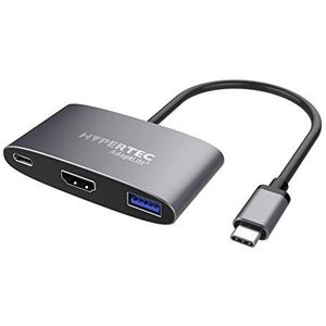 Hypertec AdaptLite HD - Universele USB-C-adapter met HDMI, USB3.0 en 100W stroomvoorziening, HYP-USBCAL-HD