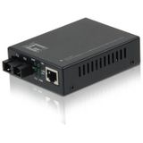 LevelOne GVT-2001 netwerk media converter 1000 Mbit/s 850 nm Multimode Zwart