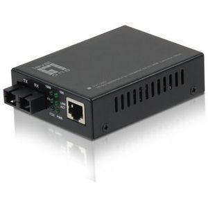 LevelOne GVT-2001 netwerk media converter 1000 Mbit/s 850 nm Multimode Zwart