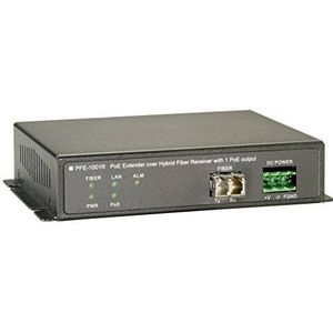 LevelOne PFE-1001R PoE Outdoor Extender Receiver Over Hybrid Fiber mit 1 PoE Ausgang