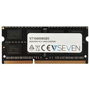 V7 V7106008GBS V7 8GB DDR3 PC3-10600 - 1333 mhz SO DIMM Notebook Geheugenmodule - V7106008GBS