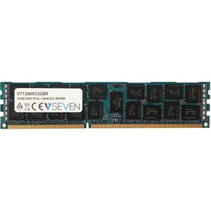 V7 V71280032GBR V7 32GB DDR3 PC3-12800 - 1600MHz SERVER ECC REG server geheugenmodule - V71280032GBR