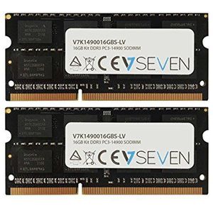 V7 V7K1490016GBS-LV (2 x 8GB, 1866 MHz, DDR3 RAM, SO-DIMM), RAM, Zwart