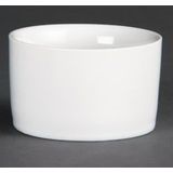 Porselein - Ronde Kom - Wit - 12 Stuks - 140ml, Oven-, Magnetron-, Vaatwasser- en Vriezerbestendig