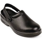 Lites Safety Footwear Uniseks klompen, zwart.