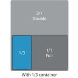 Vogue RVS GN 1/3 bak 200mm