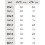Vogue RVS GN 1/3 bak 200mm