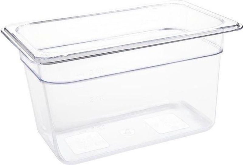 Vogue - U238 - Bakvorm - Transparant - Polycarbonaat - GN1/4 - 15cm Hoog