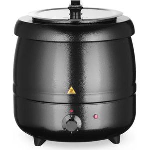 Buffalo Soepketel - Zwart - 10 Liter - Verstelbare Warmteregelaar