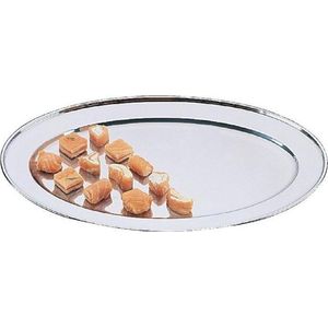 Olympia - Ovale Dienblad - Roestvrij Staal - Afmetingen 251mm