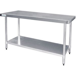 Vogue RVS werktafel zonder achteropstand 90x120x60cm