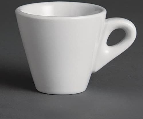 Olympia - Y111 - Espressokopjes - Wit - Porselein - 60ml - 12 Stuks