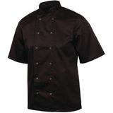 Whites Chefs Apparel Chef Jacket - Korte Mouw - Zwart