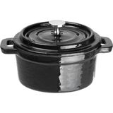 Braadpan Signature Zwart - Le Creuset Look-a-Like - Rond 130x84x45(h)mm