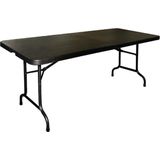 Bolero Inklapbare Tafel Zwart 183cm