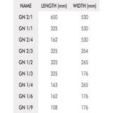 Vogue - CC051 - RVS GN Bakhouder - Vrijstaand - Geschikt voor 6 x 1/9, 4 x 1/6 of 2 x 1/3 GN bakken