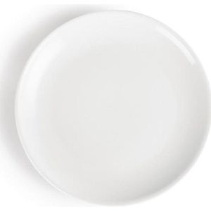 Olympia - Coupeborden - Wit - Porselein - 28cm - Set van 6