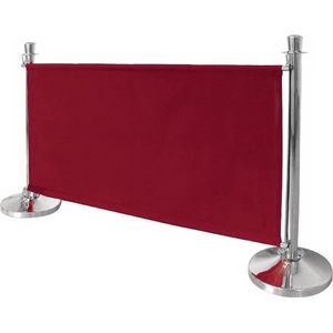 Bolero schermwand rood - ZONDER afbakeningsstandaard - Polyester CF138