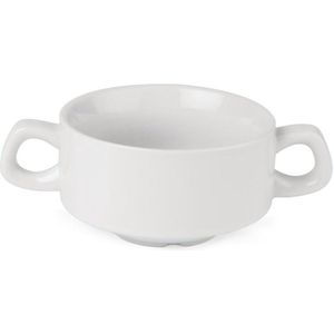 Athena stapelbare soepkop - Set van 12 - 16 cm - Wit