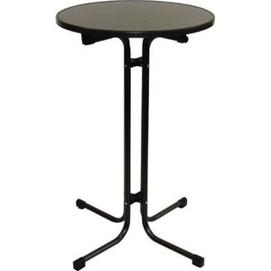 Monaco ronde bartafel metaal grijs 80cm - H853