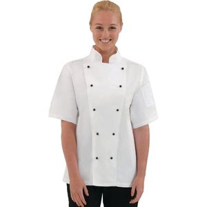 Whites Koksbuis Chicago Wit | Korte Mouw - Maat L