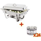 Rechaud - RVS - Voor Warmhouden van Gerechten