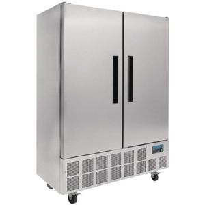 Slimline RVS Horeca koelkast Dubbel Pro - 960 Liter - 134x70x(h)200cm