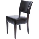 Bolero Kunstlederen stoel donkerbruin | 2 stuks | Zithoogte 50cm | 426x450x858(h)mm - GAS-GF957