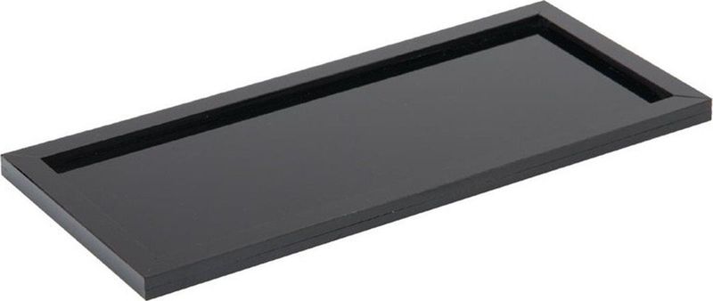Badkamer - Presenteerschaal - Zwart - Duurzame Acryl Constructie - Afmeting: 24.4(h) x 10.7(b) x 0.9(d)cm