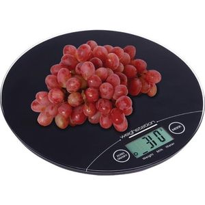 Digitale keukenweegschaal van Weighstation -  5kg - Rond model - Incl. benodigde batterijen