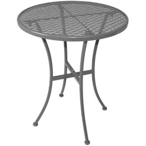 Bolero Ronde Stalen Bistrotafel Grijs 60cm