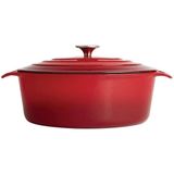 Braadpan Signature Rood - Le Creuset Look-a-Like - Ovaal 12,5(h)x 23(b)x 30,5(d)cm