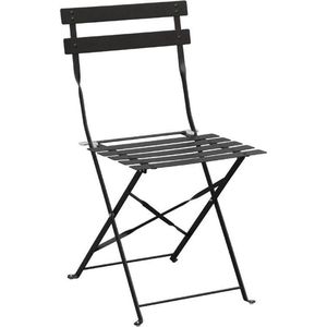 Bolero zwarte bestrating stijl stalen stoelen (Pack 2)